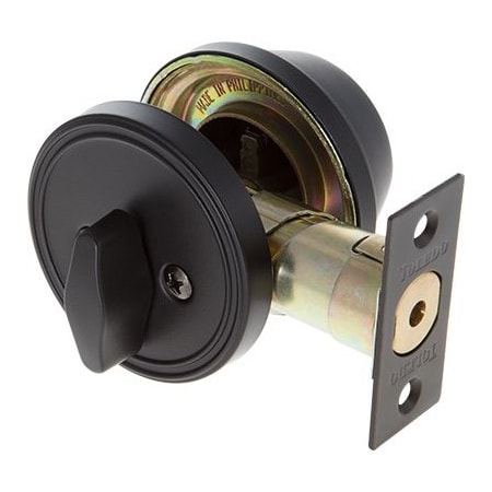 Toledo & Co Inc Blk Sgl Entry Deadbolt V1800US514